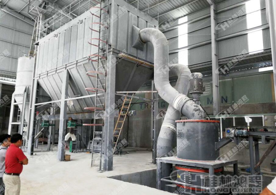 桂林鸿程白云石磨粉机，环保磨粉机-HCH超细环辊磨粉机环保设备